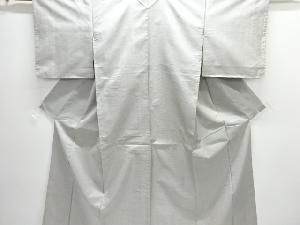 アンティーク　小格子織り出し米沢紬着物